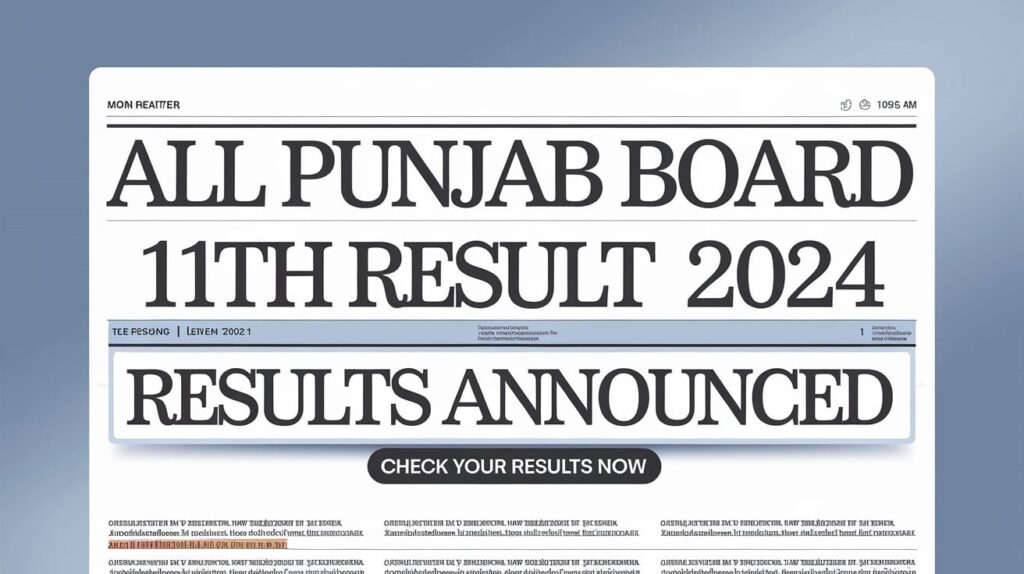 All Punjab Board 11th Result 2024