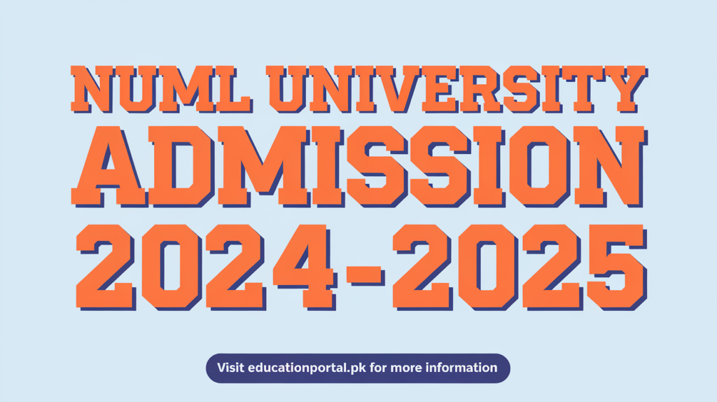 NUML Islamabad Admission 2024