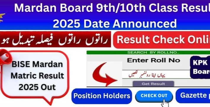 BISE Mardan Result by SMS