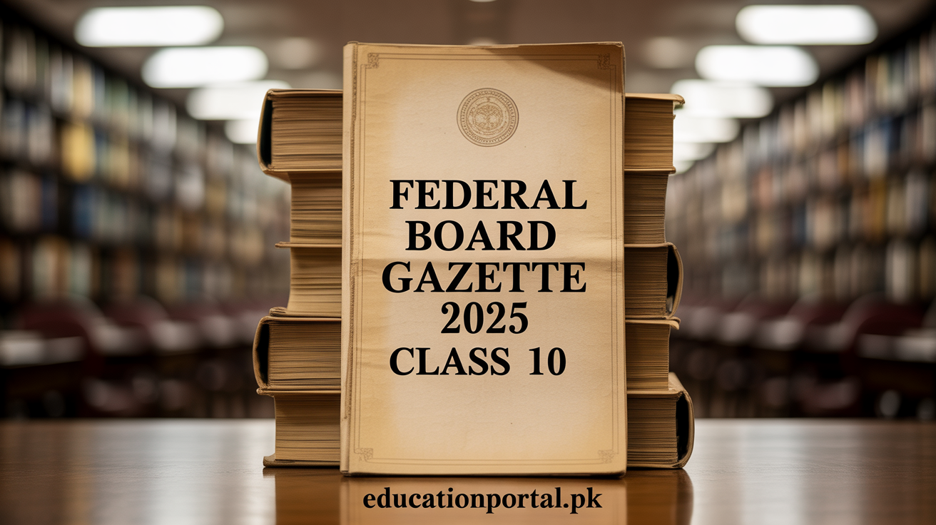 Federal Board Gazette 2025 Class 10