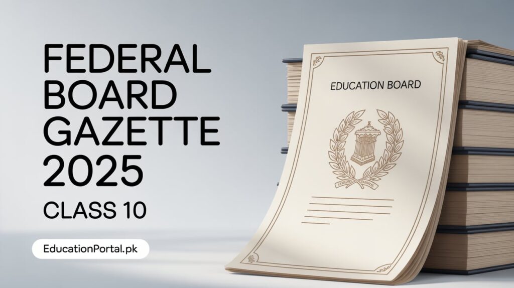 fbise gazette 2025 download