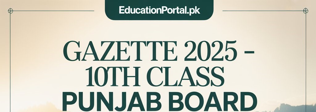 federal board ssc gazette 2025