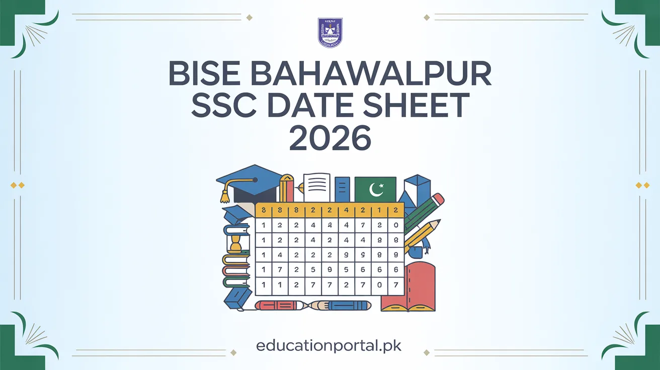 9th Class Date Sheet 2026