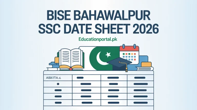 BISE Bahawalpur SSC Date Sheet 2026